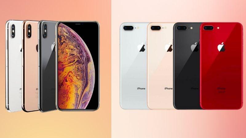 iPhone XS Max v&agrave; 8 Plus c&oacute; thiết kế ho&agrave;n to&agrave;n kh&aacute;c nhau