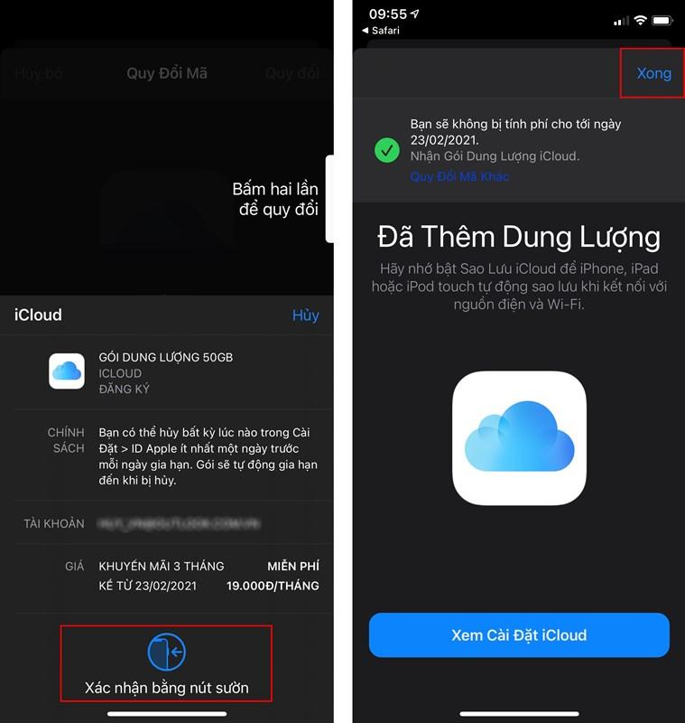 Kiểm tra dung lượng iCloud