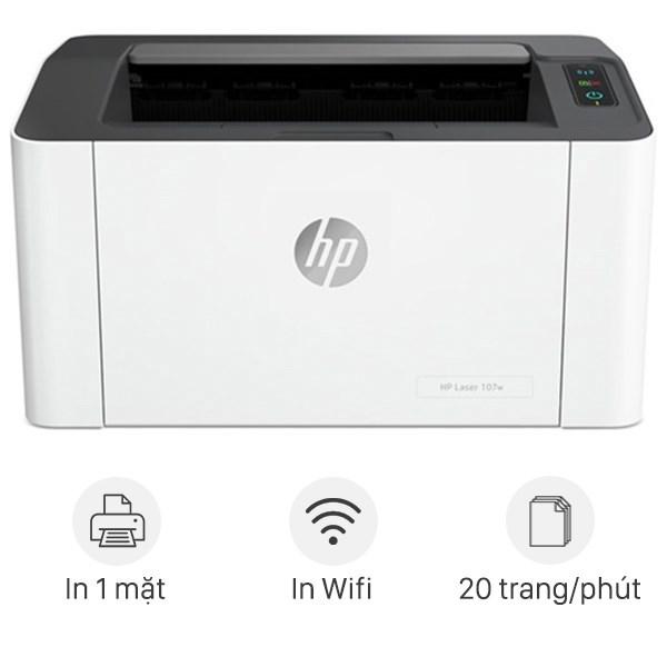 Máy in laser trắng đen HP 107w Wifi