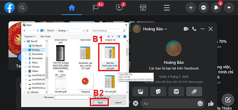 Hướng Dẫn Gửi File Qua Facebook Messenger Trên Điện Thoại Và Máy Tính