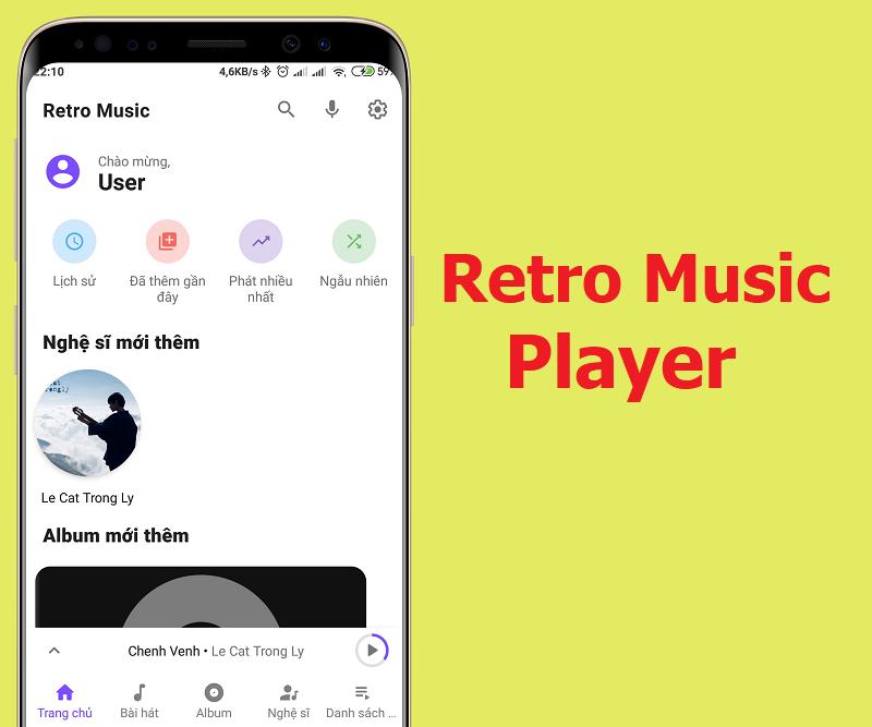 Retro Music Player: Trình phát nhạc offline miễn phí cho Android