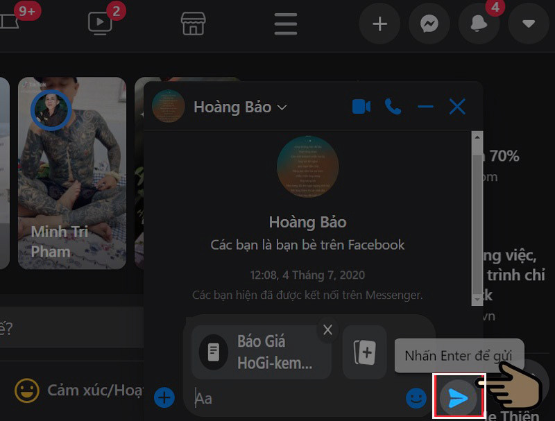 Hướng Dẫn Gửi File Qua Facebook Messenger Trên Điện Thoại Và Máy Tính