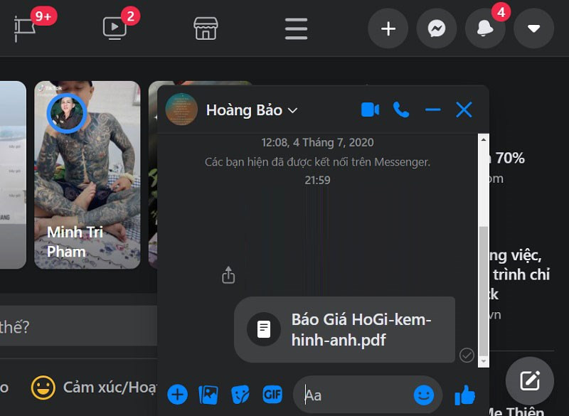 Hướng Dẫn Gửi File Qua Facebook Messenger Trên Điện Thoại Và Máy Tính