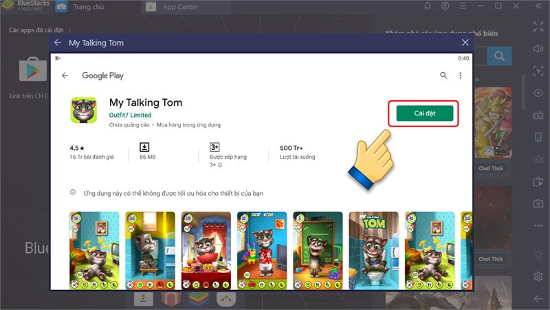 Hướng Dẫn Chi Tiết Chơi My Talking Tom Trên PC Cực Đơn Giản