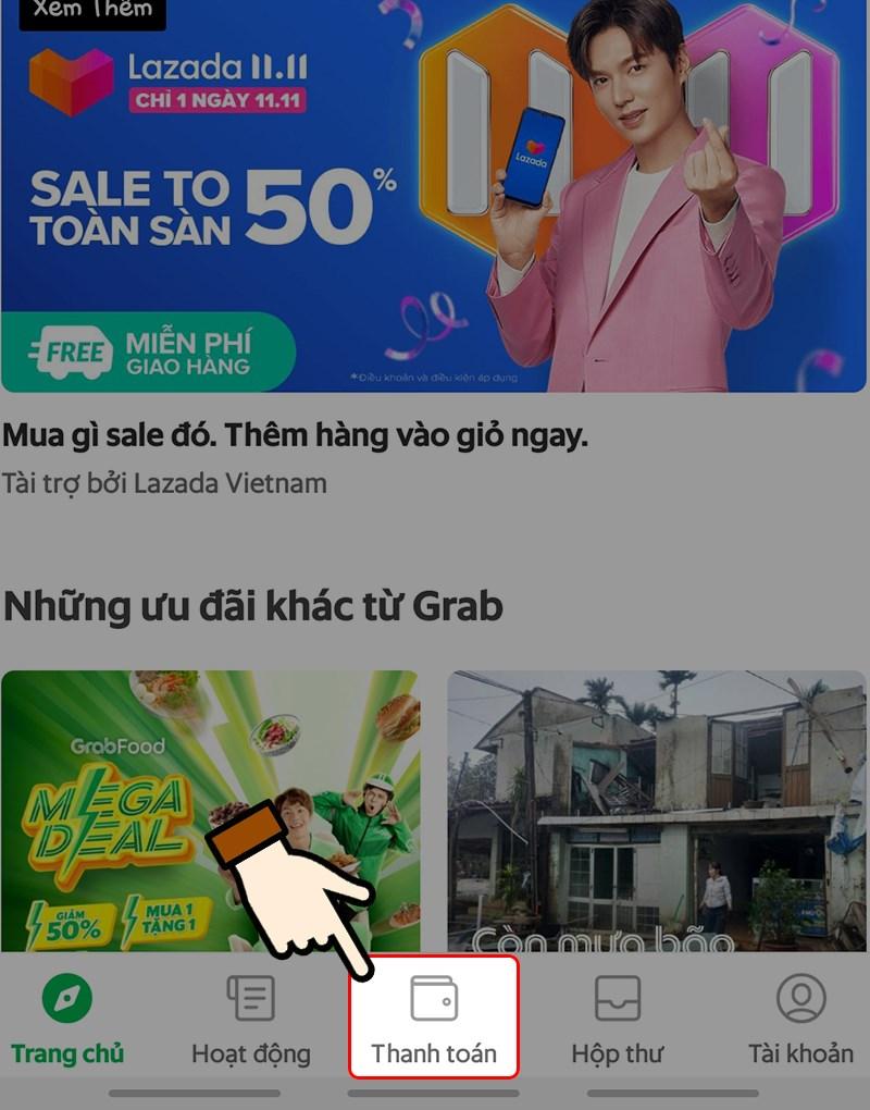 Hướng Dẫn Kích Hoạt và Nạp Tiền Moca trên Ứng Dụng Grab