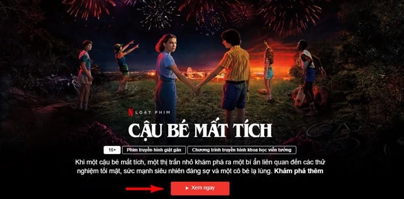 alt: Giao diện lựa chọn phim miễn phí trên Netflix