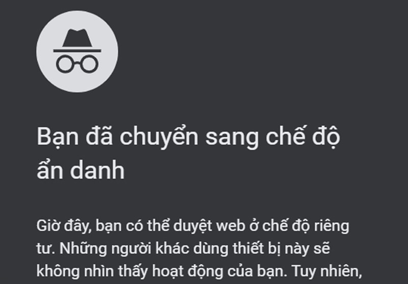 alt text: Biểu tượng tab ẩn danh trên Google Chrome