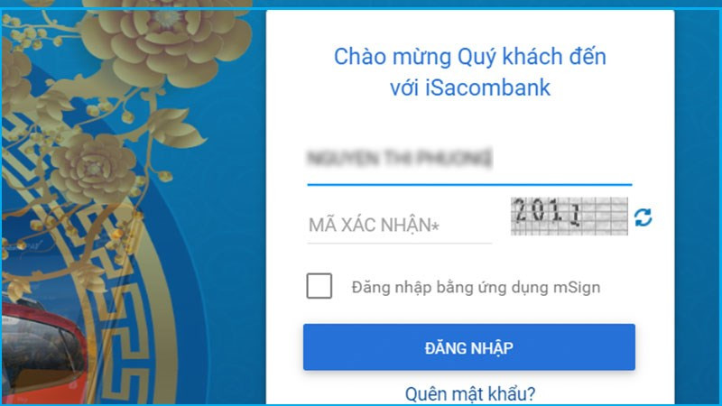 alt text: Đăng nhập internet banking Sacombank