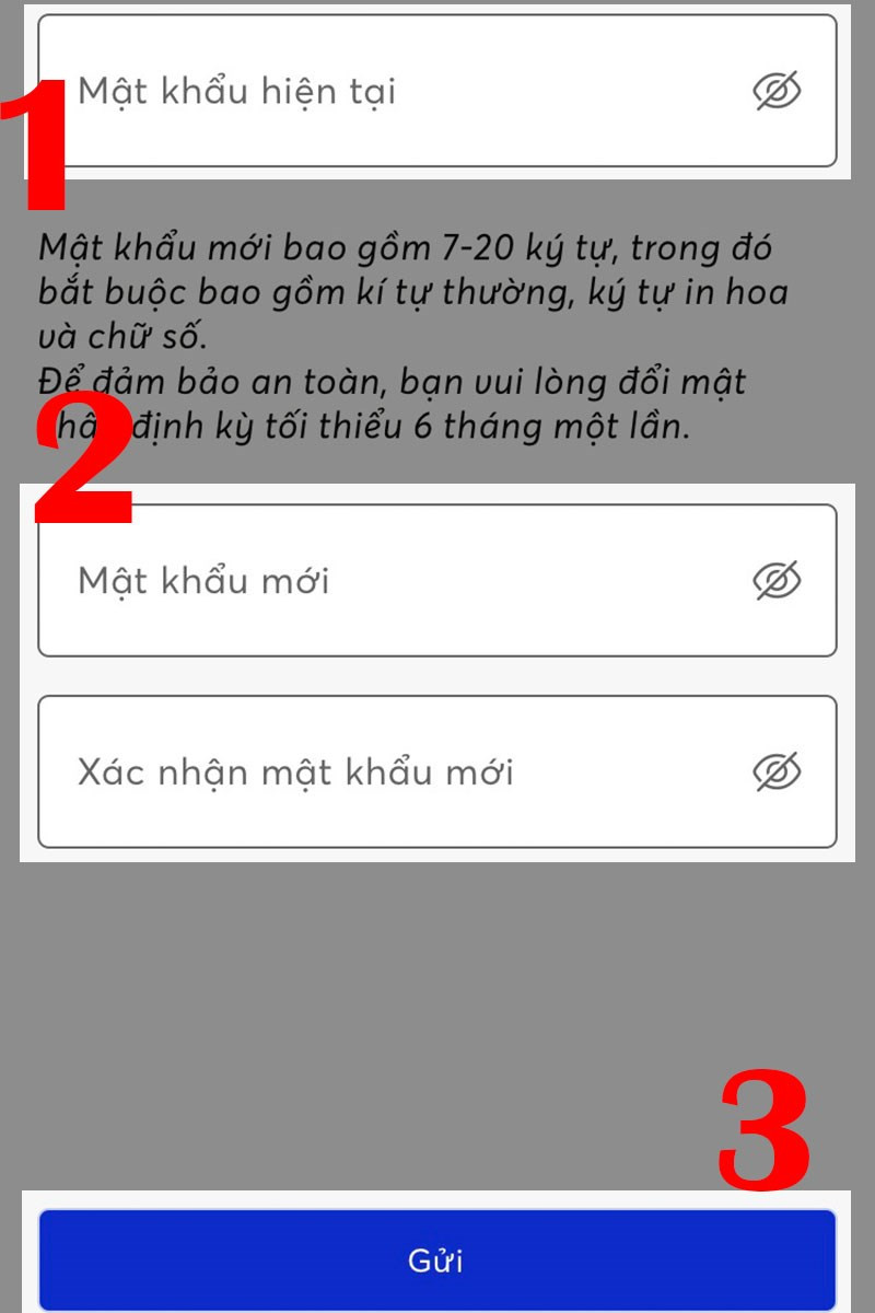 alt text: Nhập mật khẩu mới