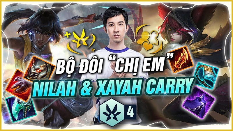 alt text: Nilah và Xayah DTCL 9.5