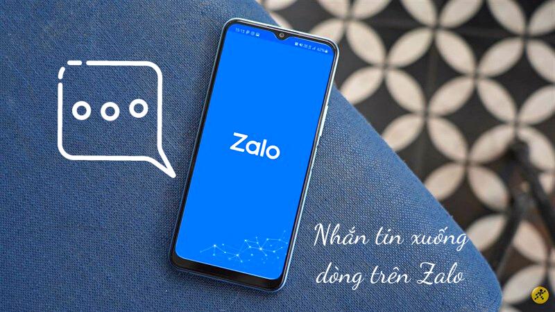 alt text: Xuống dòng tin nhắn Zalo trên điện thoại Android