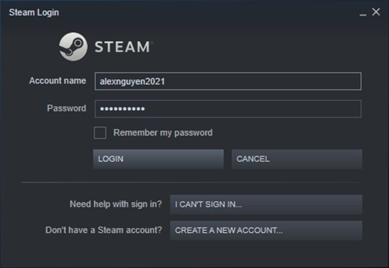 alt=Đăng nhập Steam