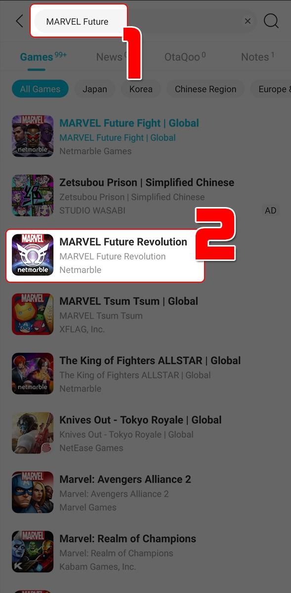 alt="Tìm kiếm MARVEL Future Revolution trên QooApp"