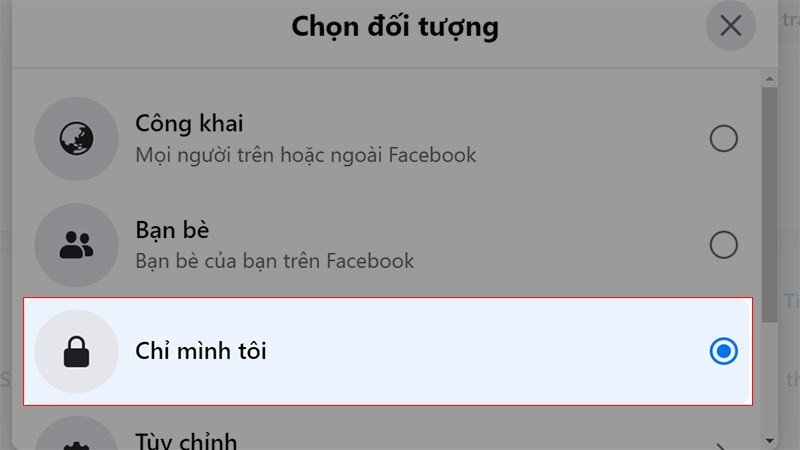 Ẩn số điện thoại trên Facebook máy tính