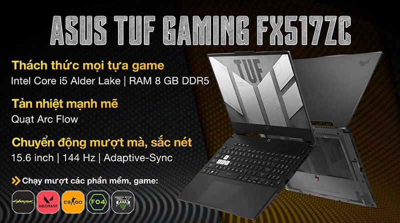  Asus Gaming TUF Dash F15 FX517ZC