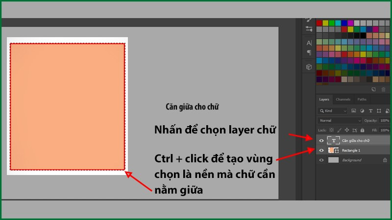 Mẹo Căn Giữa Và Canh Lề Trong Photoshop Cực Chuẩn