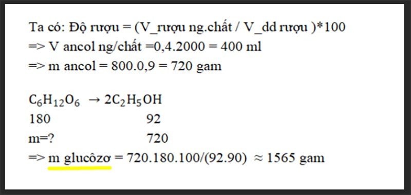 Độ Rượu Là Gì? Công Thức Tính Độ Rượu và Bài Tập Minh Họa