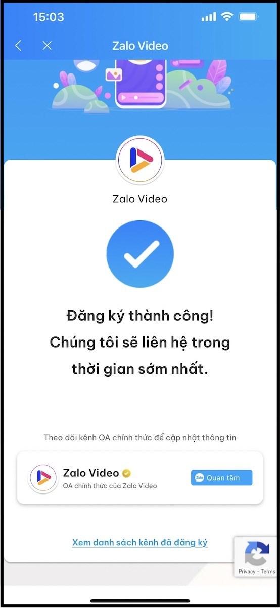 Bạn đ&atilde; đăng k&yacute; xong