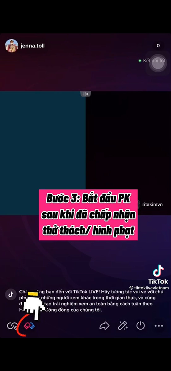 Bắt đầu PK trên TikTok