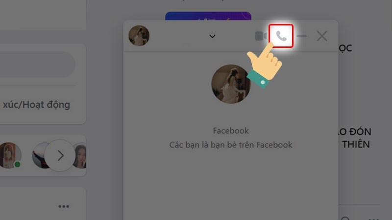 Cách gọi thoại trên Messenger PC