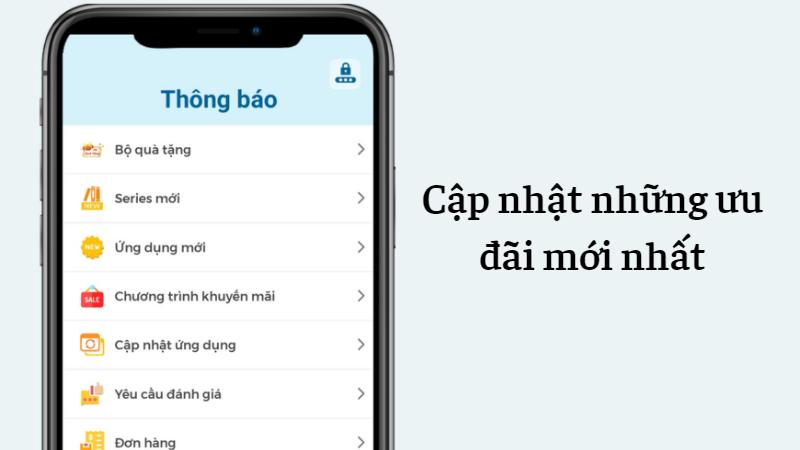 Cập những những th&ocirc;ng tin ưu đ&atilde;i li&ecirc;n tục