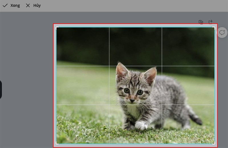 Cắt ảnh với Canva