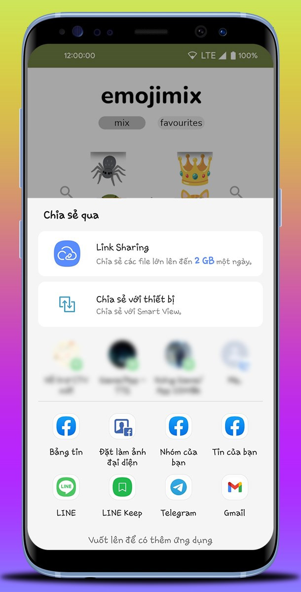 Chia sẻ emoji dễ dàng trên Emojimix