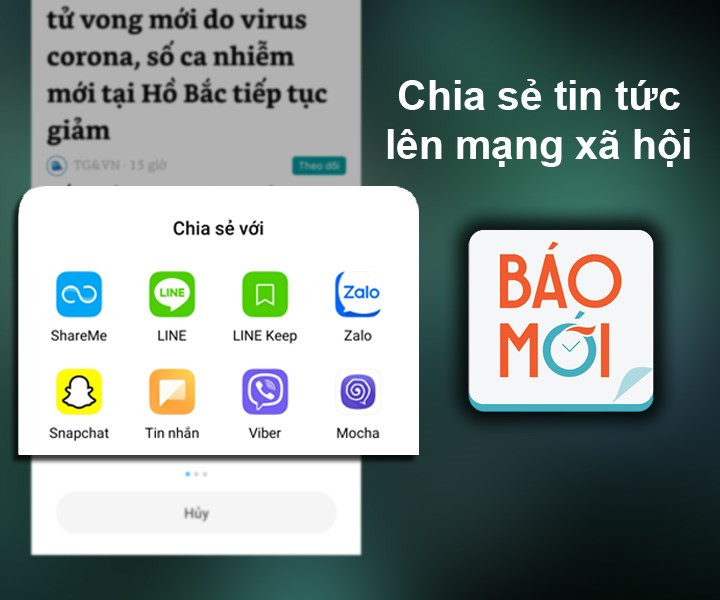 Chia sẻ tin tức từ Báo Mới