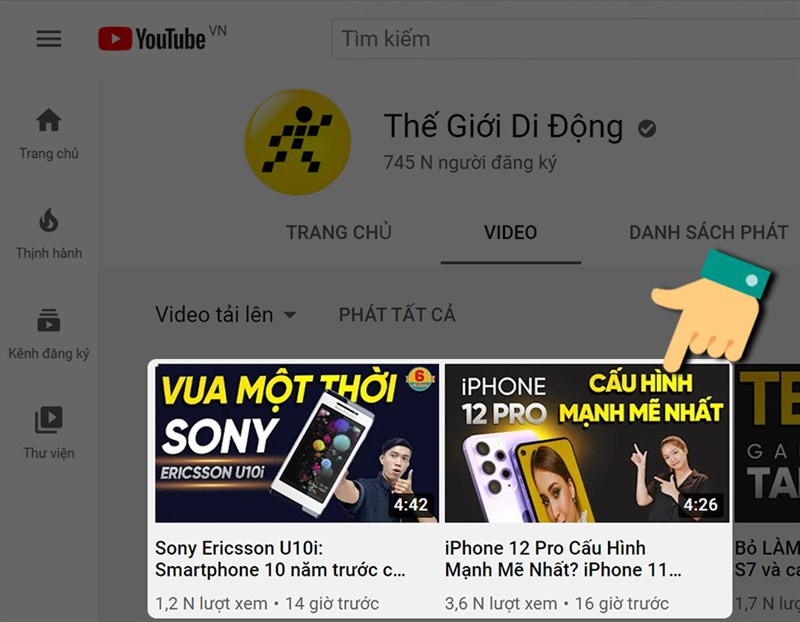 Chọn video muốn lấy ảnh