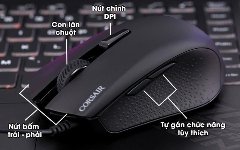 Chuột Gaming Corsair Harpoon RGB Pro FBS/MOBA