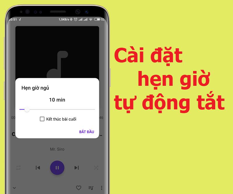 C&agrave;i đặt hẹn giờ tự động tắt