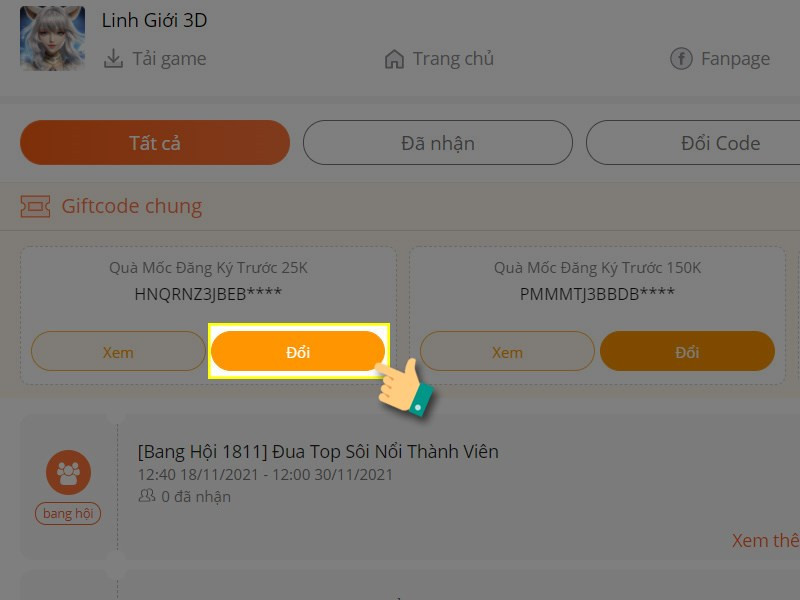 Nhập Code Linh Giới 3D Mới Nhất Để Nhận Quà Khủng