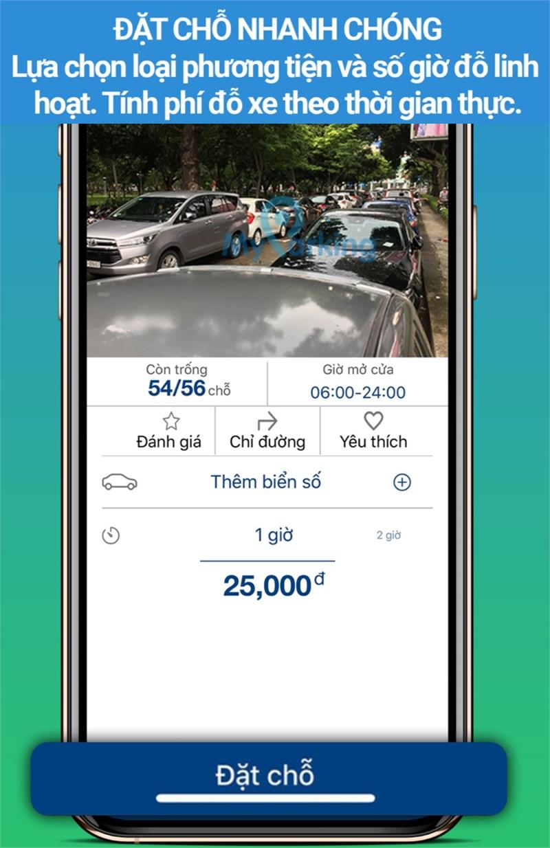 Đặt xe nhanh ch&oacute;ng với MyParking Viettel Business Solutions Corporation