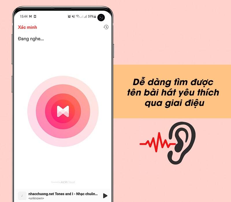 Dễ dàng tìm được tên bài hát yêu thích qua giai điệu