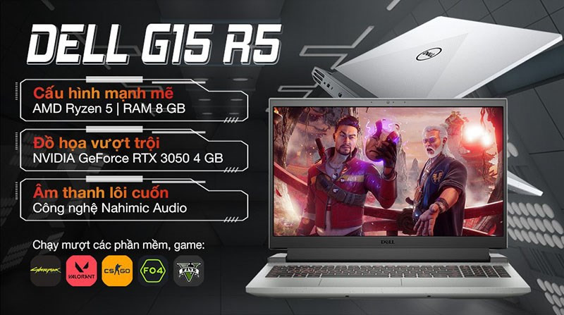 Top 6 Laptop Dell RTX 3050: Cấu Hình Mạnh Mẽ, Chiến Game Thoải Mái