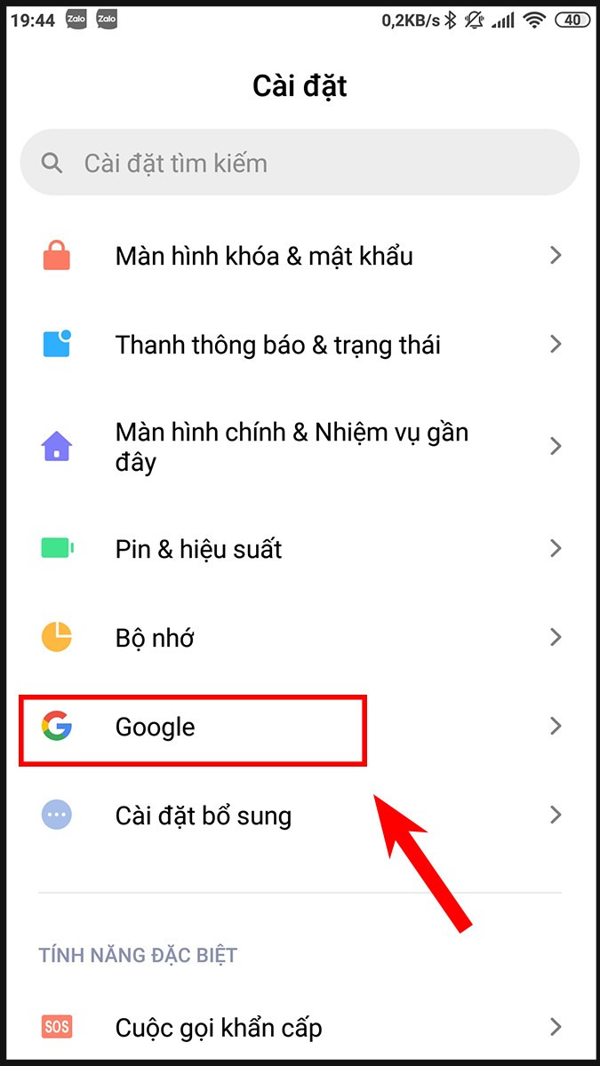 Đổi tên Google Meet từ cài đặt điện thoại Android