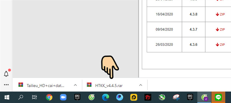 Giải nén file HTKK