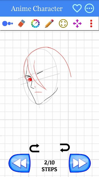 Giao diện ứng dụng How to Draw Anime