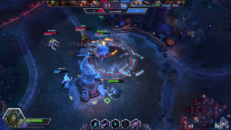 Giao tranh 5v5 trong Heroes of the Storm