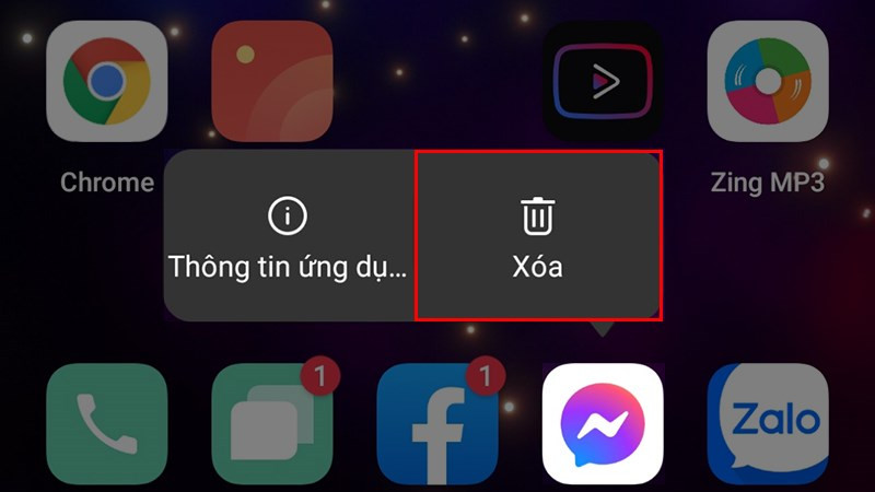 Gỡ cài đặt Messenger