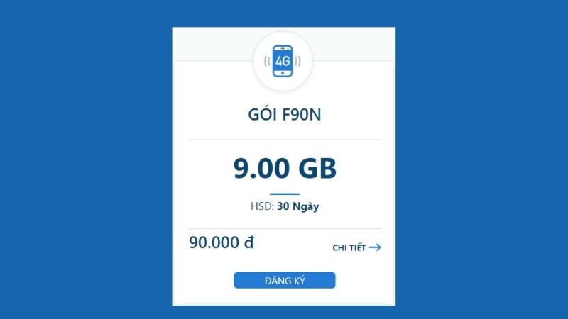 Gói cước F90N MobiFone