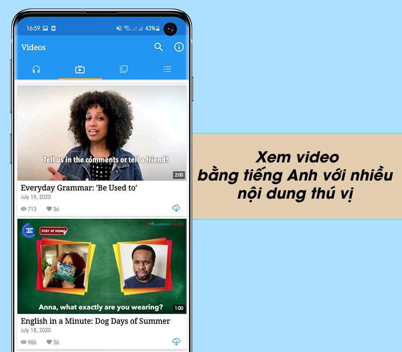 Học tiếng Anh qua video với phụ đề