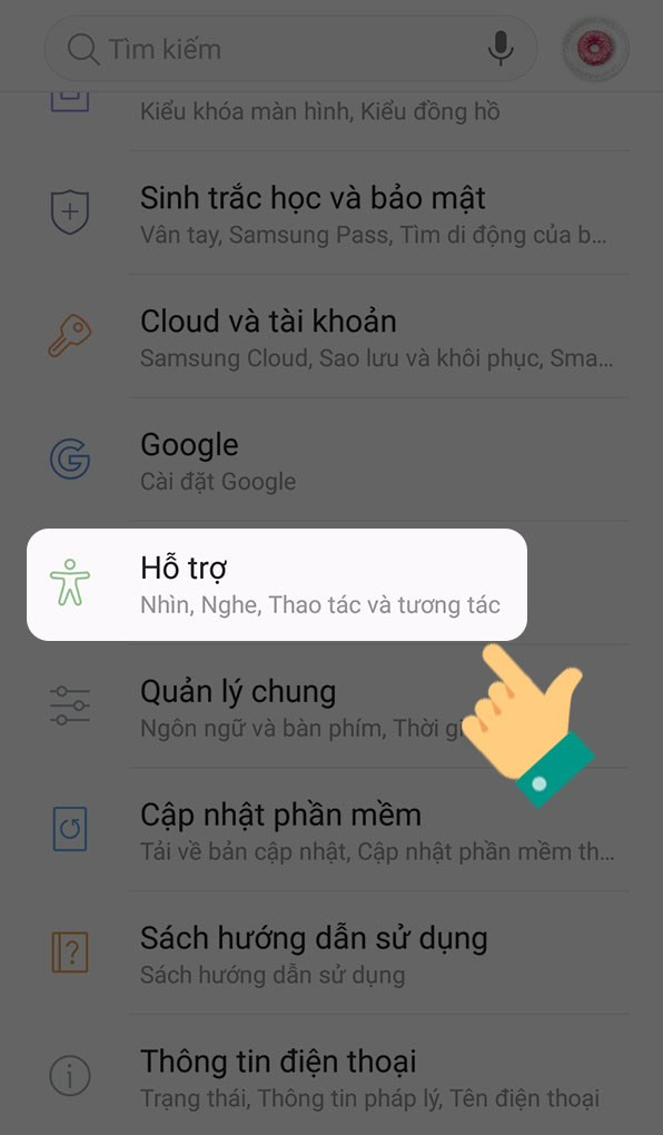 Hướng Dẫn Bật Nút Home Ảo Trên Điện Thoại Samsung