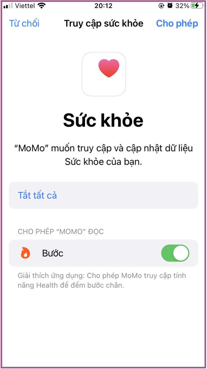 K&iacute;ch hoạt mục Bước 