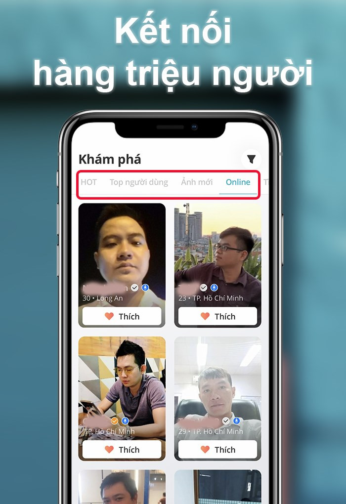 Kết nối với nhiều người trên YmeetMe