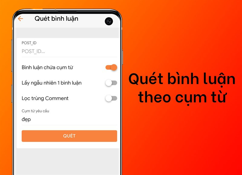 lọc b&igrave;nh luận theo cụm từ