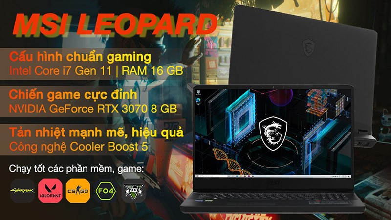 MSI Gaming Leopard GP76 11UG i7 11800H