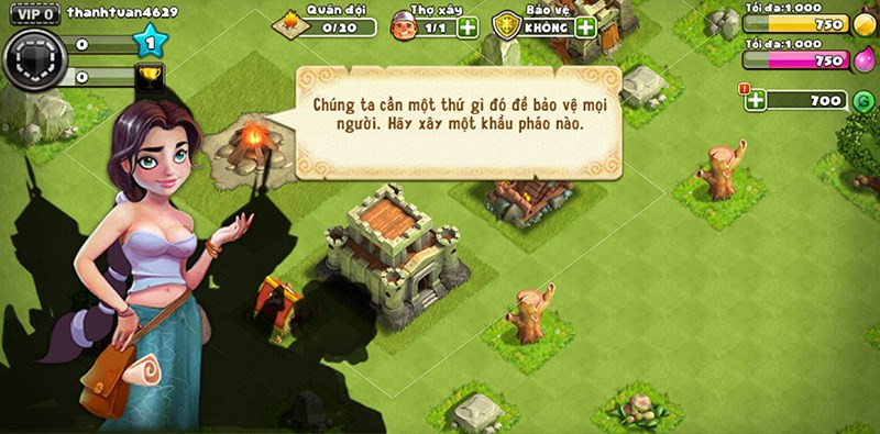 Người hướng dẫn đầu ti&ecirc;n khi v&agrave;o game