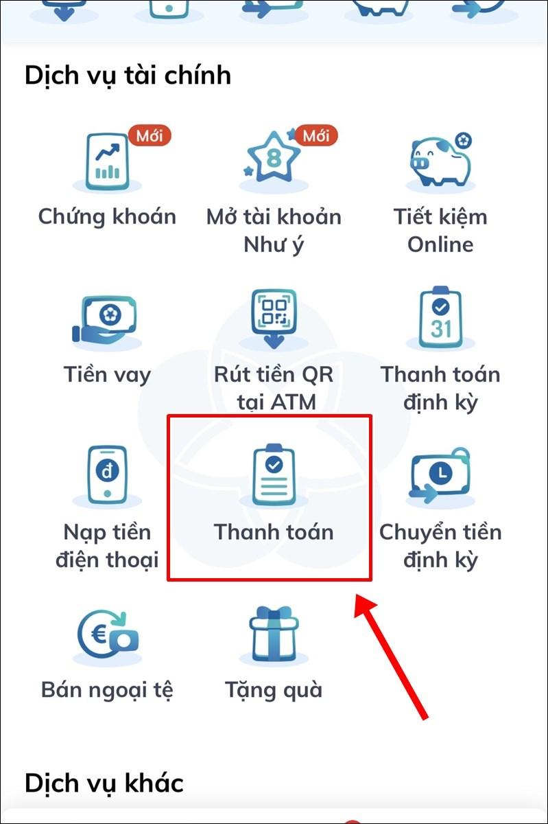 Nhấn chọn Thanh Toán