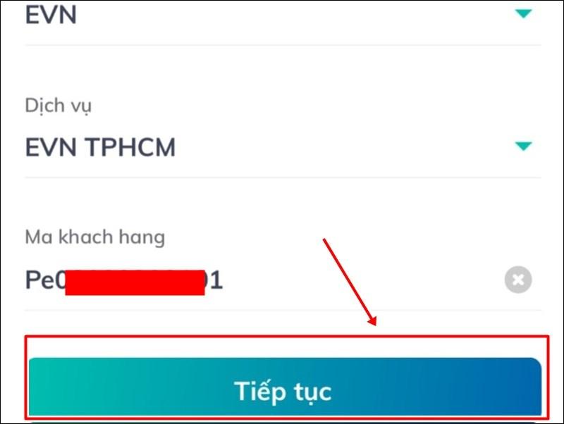 Nhấn chọn Tiếp tục